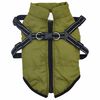 vidaXL Manteau pour chien Vert arm&eacute;e L32 Fleece et Polyester