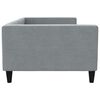 vidaXL Lit de repos gris clair 100x200 cm tissu