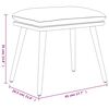 vidaXL Chaise de relaxation avec tabouret Marron brillant Similicuir