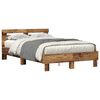 vidaXL Cadre de lit Bois ancien 120 x 190 cm Bois d'ing&eacute;nierie