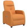 vidaXL Fauteuil de massage Jaune Tissu
