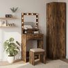 vidaXL Table de Toilette Ch&ecirc;ne fum&eacute; 50 x 41 x 135 cm Bois d'ing&eacute;nierie
