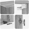 vidaXL Ensemble meuble TV 5 pcs Gris Sonoma Bois d'ing&eacute;nierie