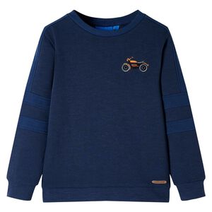 Sweatshirt pour enfants m&eacute;lange bleu marine 92