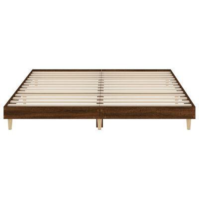 vidaXL Cadre de lit sans matelas chêne marron 140x200 cm