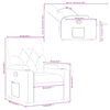 vidaXL Fauteuil inclinable Taupe Tissu