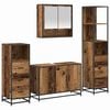 vidaXL Ensemble de mobilier de salle de bain 4 pcs Bois Ancien