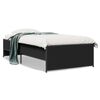 vidaXL Cadre de lit sans matelas noir 90x200 cm