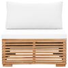 vidaXL Salon de jardin 5 pcs avec coussins Bois de teck solide