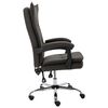 vidaXL Chaise de bureau Gris Tissu