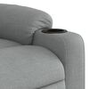 vidaXL Fauteuil de massage inclinable gris clair tissu