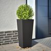 vidaXL Jardini&egrave;re noir 35x35x75 cm acier