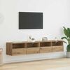 vidaXL Meubles TV muraux 2 pcs Ch&ecirc;ne artisanal 80 x 30 x 30 cm