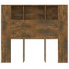 vidaXL Armoire de t&ecirc;te de lit ch&ecirc;ne fum&eacute; 120x18,5x102,5 cm