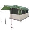 vidaXL Tente familiale avec toit Vert et blanc 324 x 255 x 230 cm