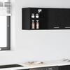 vidaXL Armoire suspendue avec stockage Ch&ecirc;ne noir 40 x 29,5 x 40 cm