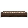 vidaXL Cadre de lit sans matelas ch&ecirc;ne marron 140x200 cm