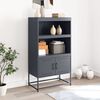 vidaXL Buffet haut anthracite 68,5x38,5x123,5 cm acier