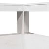 vidaXL Lit biblioth&egrave;que sans matelas blanc 180x200 cm bois pin massif