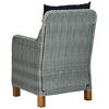 vidaXL Ensemble &agrave; manger de jardin 3 pcs Gris clair