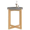 vidaXL Table basse Gris 41x41x48,5 cm Bois d'ing&eacute;nierie et pin massif