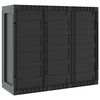 vidaXL Armoire de rangement d'ext&eacute;rieur noir 97x37x85 cm PP
