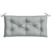 vidaXL Coussin de banc de jardin gris clair m&eacute;lang&eacute; 100x50x7 cm tissu