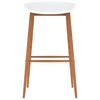 vidaXL Ensemble de bar 5 pcs Noir et blanc