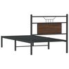 vidaXL Cadre de lit sans matelas ch&ecirc;ne marron 90x200cm bois ing&eacute;nierie
