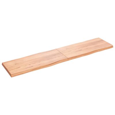 vidaXL Dessus de table bois massif traité bordure assortie