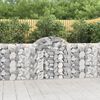 vidaXL Paniers &agrave; gabions arqu&eacute;s 6 pcs 200x30x100/120 cm Fer galvanis&eacute;
