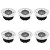 vidaXL Spots de sol solaires ronds 6 pcs