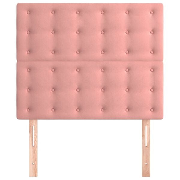 vidaXL T&ecirc;te de lit Rose 80x5x118/128 cm Velours