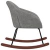 vidaXL Chaise &agrave; bascule Gris clair Tissu