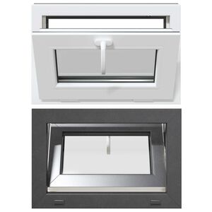 vidaXL Fen&ecirc;tre de sous-sol RISOR 60 x 40 cm PVC et verre