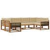 vidaXL Ensemble de canap&eacute;s d'ext&eacute;rieur 6 pc Naturel et Beige