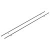 vidaXL Poign&eacute;e de cabinet 2 pcs Argent&eacute; 900 mm Acier inoxydable