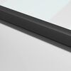 vidaXL Porte int&eacute;rieure mince noir verre tremp&eacute; aluminium