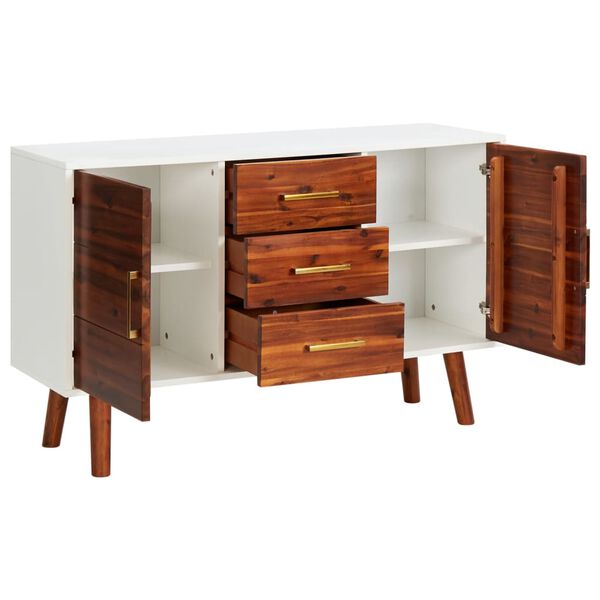 vidaXL Buffet 110x35x70 cm Bois d'acacia massif et MDF