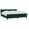 vidaXL Sommier &agrave; lattes de lit et matelas vert fonc&eacute; 200x220cm velours
