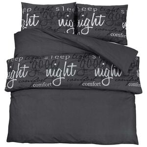 vidaXL Ensemble de housse de couette noir et blanc 140x200 cm coton