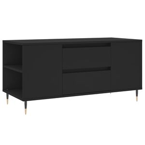 vidaXL Table basse noir 102x44,5x50 cm bois d'ing&eacute;nierie