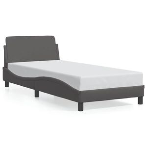 vidaXL Cadre de lit Dover gris 90x200 cm similicuir