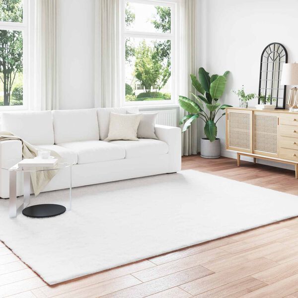 vidaXL Tapis en Fourrure Synthétique de Lapin Olite Blanc 240 x 340 cm
