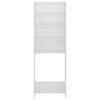 vidaXL Meuble pour machine &agrave; laver blanc brillant 64x24x190 cm