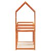 vidaXL Lit superpos&eacute; sans matelas cire marron 90x190 cm pin massif
