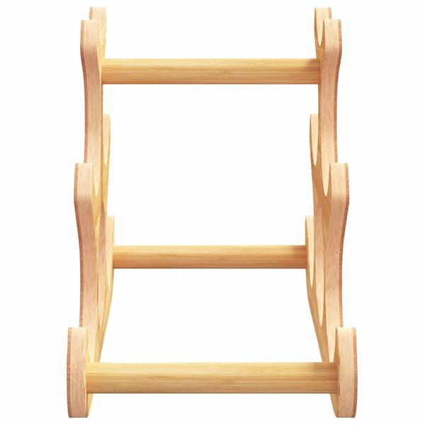 vidaXL Casier &agrave; vin pour 6 bouteilles 35x18x25,5 cm bambou