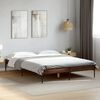 vidaXL Cadre de lit sans matelas ch&ecirc;ne marron 120x190 cm