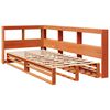 vidaXL Lit biblioth&egrave;que sans matelas cire marron 75x190 cm pin massif