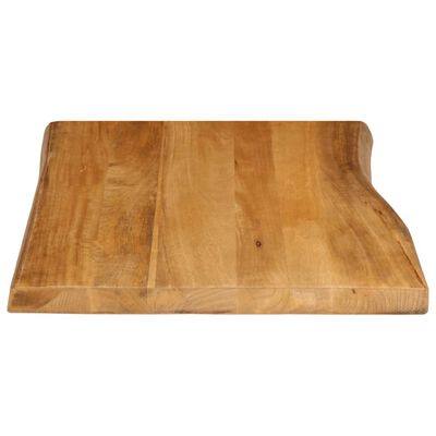 vidaXL Dessus de table 70x60x3,8 cm bord vivant bois massif manguier